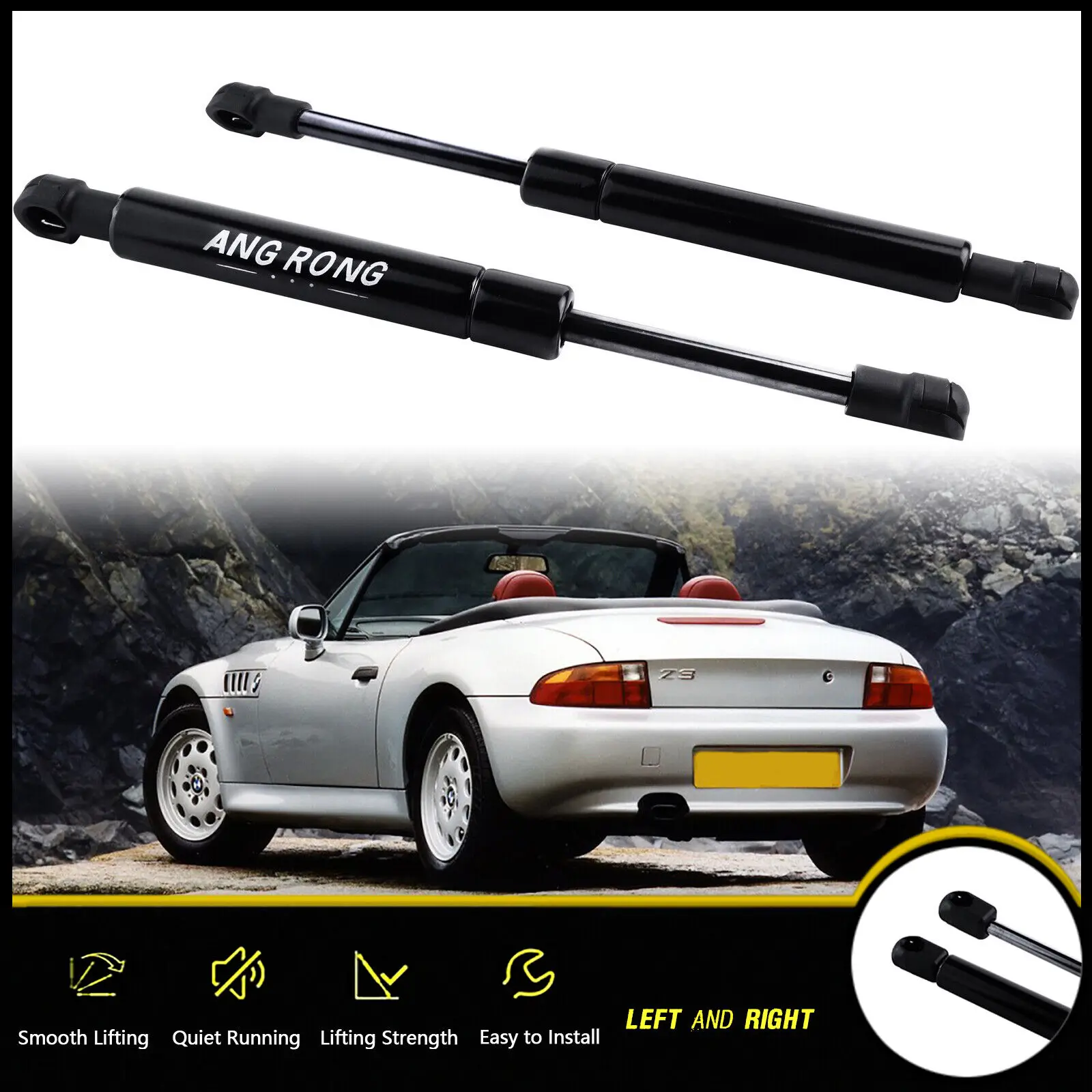 Boot Gas Struts 2 For BMW Z3 E36 Convertible 1995-03 Tailgate