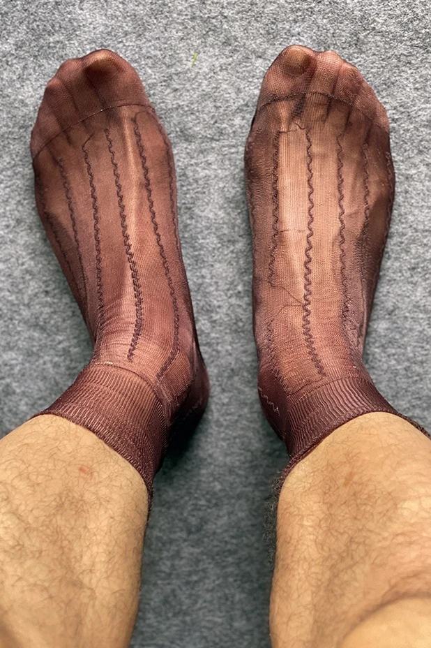 Nylons Socks Men Socks Mesh Style Businessman Leisure Socks Treding Mature Man Hormones