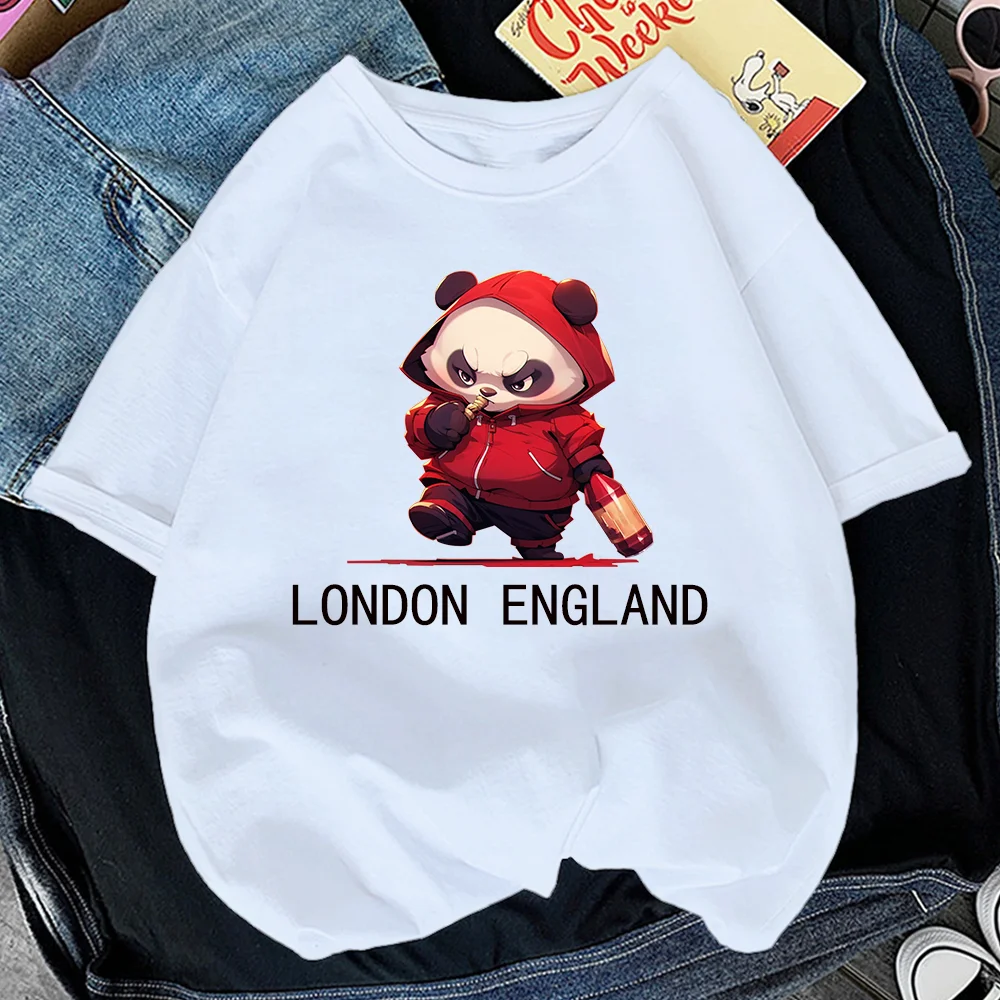 

T-shirts Women 90s Fashion Girl Ladies Clothes Spring Summer Cartoon Graphic Panda Tshirt Top Lady Print Female Tee T-Shirt