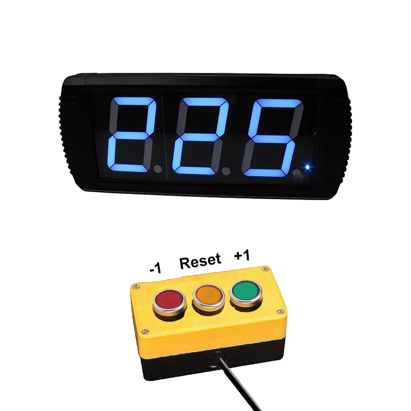 taktik heroisk radioaktivitet New Selling Large 3 Digit Blue Color Led Lcd Display Digital Day Counter  Workshop Line Counter - Counters - AliExpress