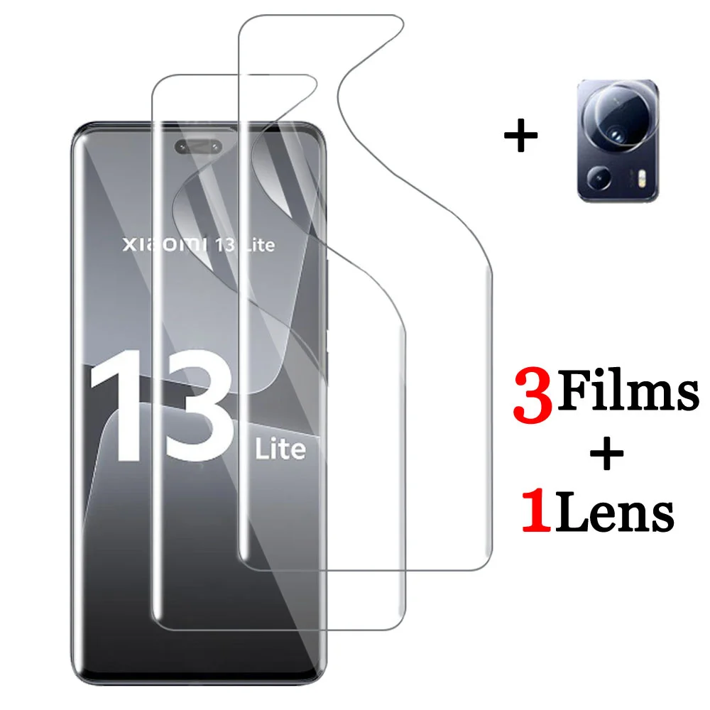 Pellicola For Xiaomi 13 Lite 5G Vetro Morbido Xaiomi 12 Lite Hydrogel Film Xiaomi 13 Lite 5G Global Screen Protector Xiaomi-12-Lite Accessori Pellicol