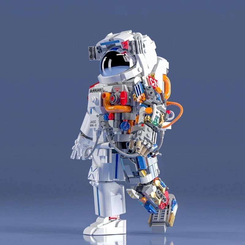 

MOC Spaceman Astronaut Model Modular Building Block DIY Mechanical Exploring Astronaut Adventure Brick Puzzle Toys Children Gift