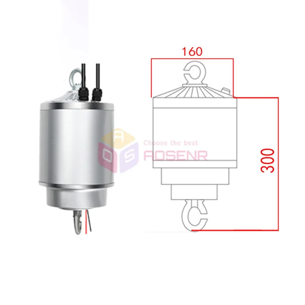 110V/220V 25W 8KG Intelligent Remote Control Chandelier Miner Lighting Lifter Light Lifting System