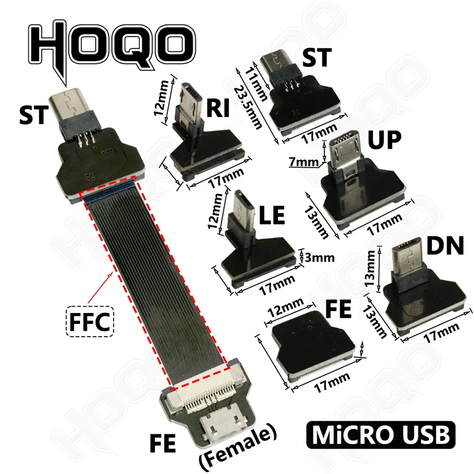 Cavo Flessibile Hdmi Per Action Cam Mini Telecamera Cavo Piatto Flessibile Micro HDMI A Micro HDMI – Lungo 30 Cm, Ideale Per FPV, Droni E Action Cam Cavo HDMI Per Videocamere Action - Foto 2