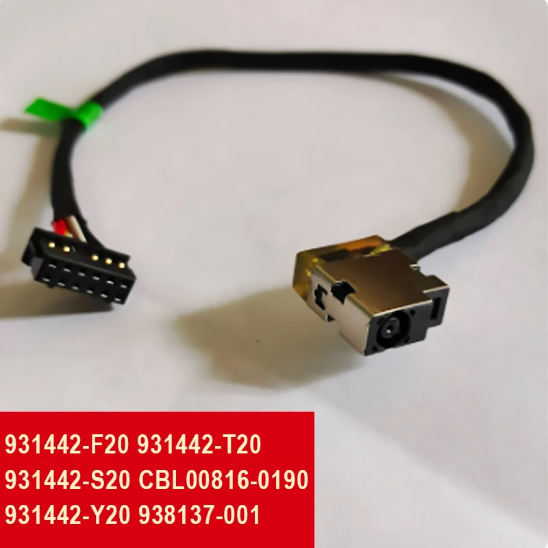 Jack Cabo de Carregamento de Alimentação Conector Plugue Porta hp Omen 15-ce 15t-ce 17-an 931442-y20 938137001 dc