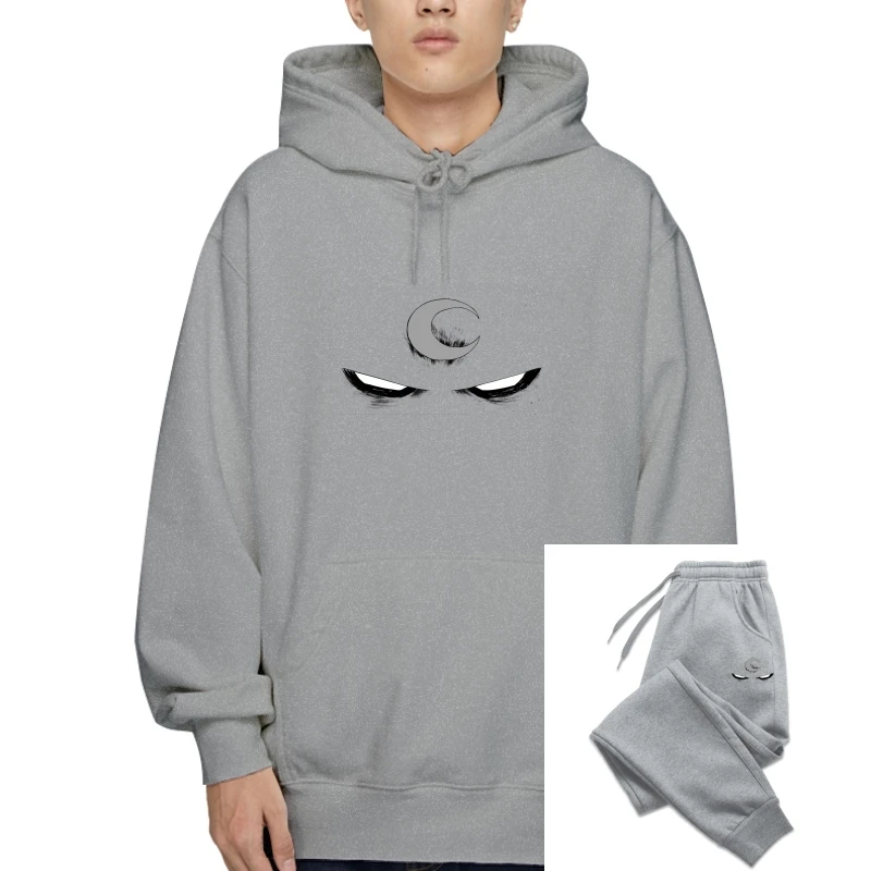 

T Shits Printing Fleece Casual Winter Cotton Moon Knight Eyes 30 Single T-Sweatshirt Hoodies