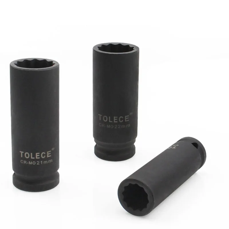 Impact Pneumatic Socket Torx Head 1/2" Drive Metric Metric Air 12 Point Socket Wrench Head Car Auto Truck Wrench Repair Too 6