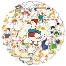 Cartoon Duck Stickers Set - Creative DIY Decoration for Phone Cases, Storage, and Stationery (50PCS)