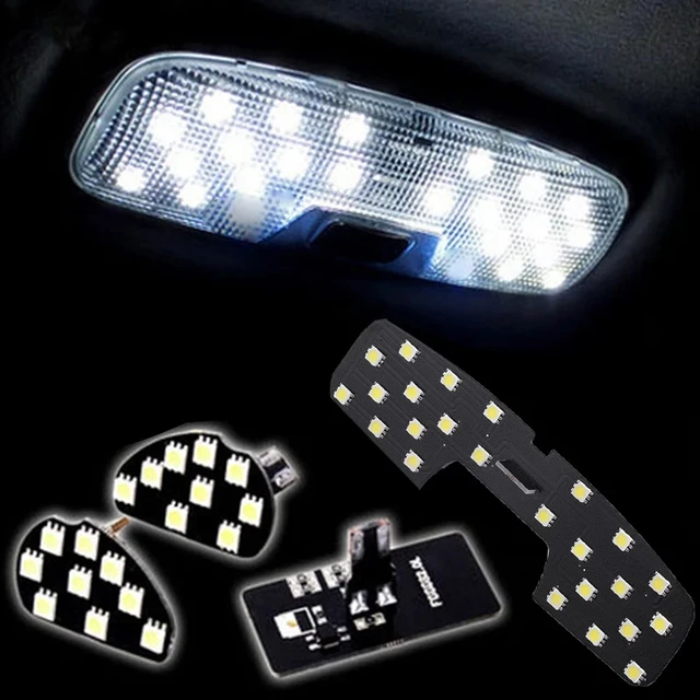 Lámparas de lectura LED de estilo de coche para Ford Focus 2 MK2 Fiesta Ecosport 2005-2014, lámpara de techo, caja de luces interiores de coche
