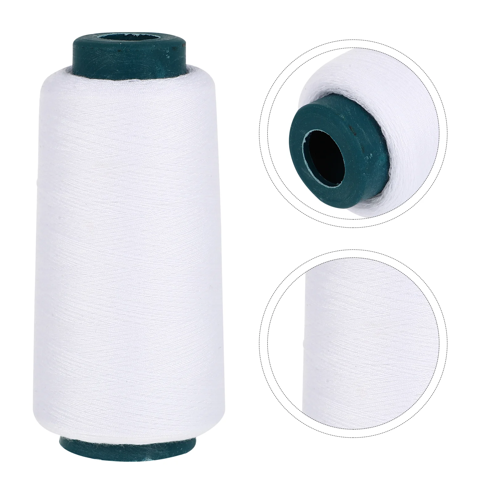 

Bleached 3000 Yards Polyester Sewing Thread for Sewing Machine (White)