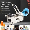 Semi-Automatic Round Labeling Machine, 20-50pcs/min, Electric Bottle Label Applicator for Round Bottles, Round Bottle Labeler 1