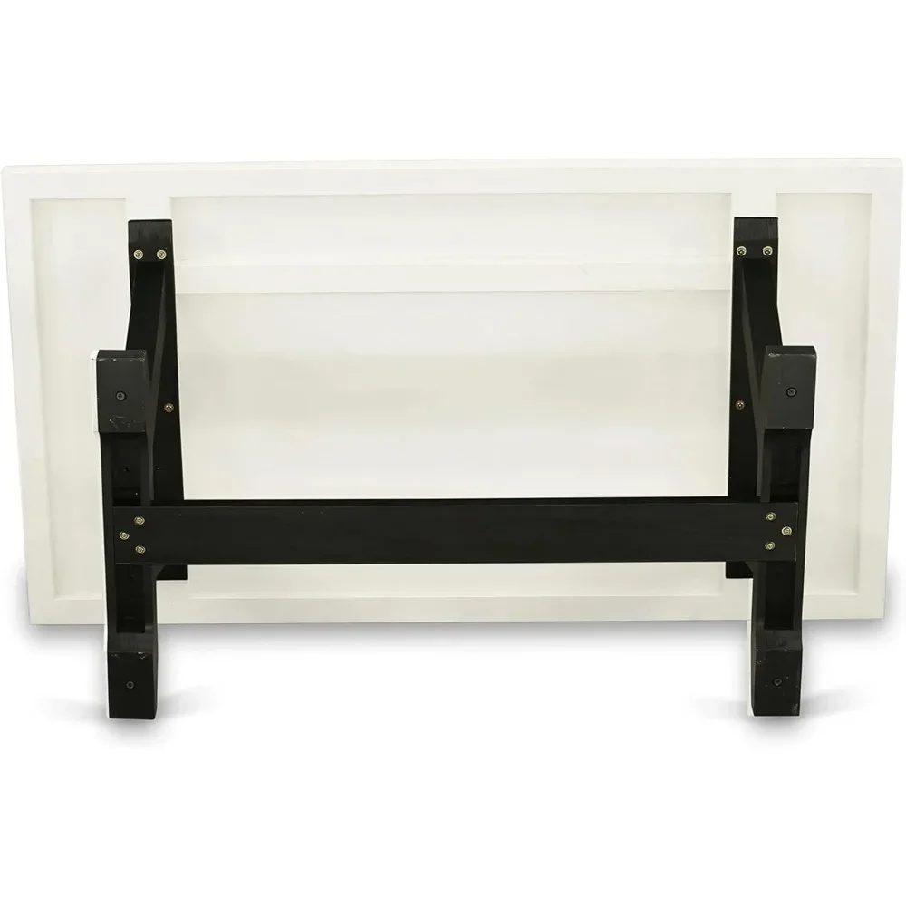 VT626 V-Style Kitchen Dining Table - a Rectangle Wooden Table Top with Stylish Legs, 36x60 Inch, Multi-Color 6