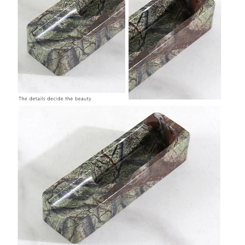Wabi-sabi Style Natural Marble Cigar Ashtray Design Home Modern Light Luxury High-end Cigar Accessories Smoking Accessories