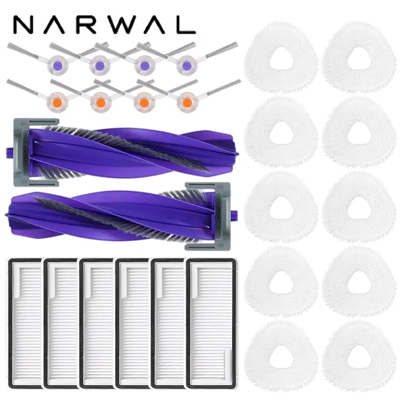 Narwal Freo X Ultra / J4 / J4 Lite Robot Vacuum Spare Parts Main Side Brushes Mop Cloths HEPA Filters Accessories - Image 30