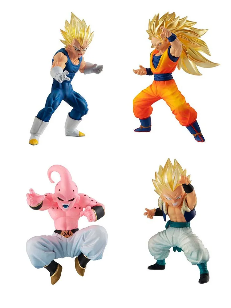 Bandai genuíno gashapon em estoque dragon ball super goku preto majin buu  figura de ação coleção modelo brinquedos presentes para crianças -  AliExpress