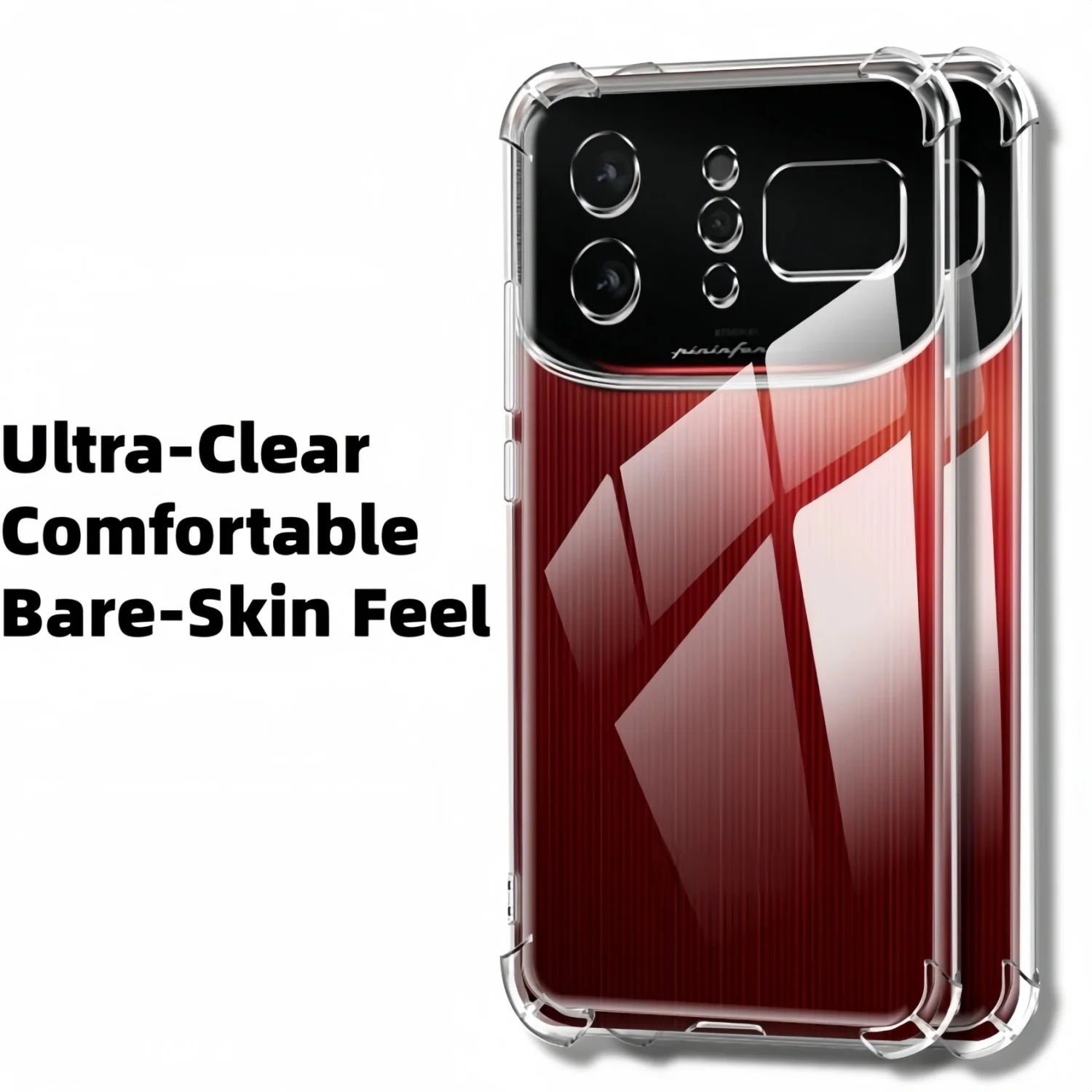 Clear Transparent TPU Shockproof Protection Case