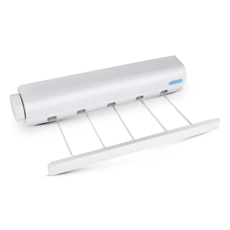 Clothes Drying Rack Clothes Drying Line Retractable Indoor Clothesline Drying Hanger Wall Mounted Clothes Drying Rack Bathroom Invisible Clothesline