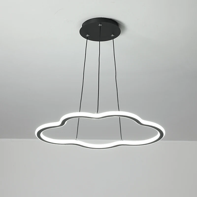

Smart home modern minimalist LED chandelier white cloud children's room chandelier minimalist model supports 110V voltage.