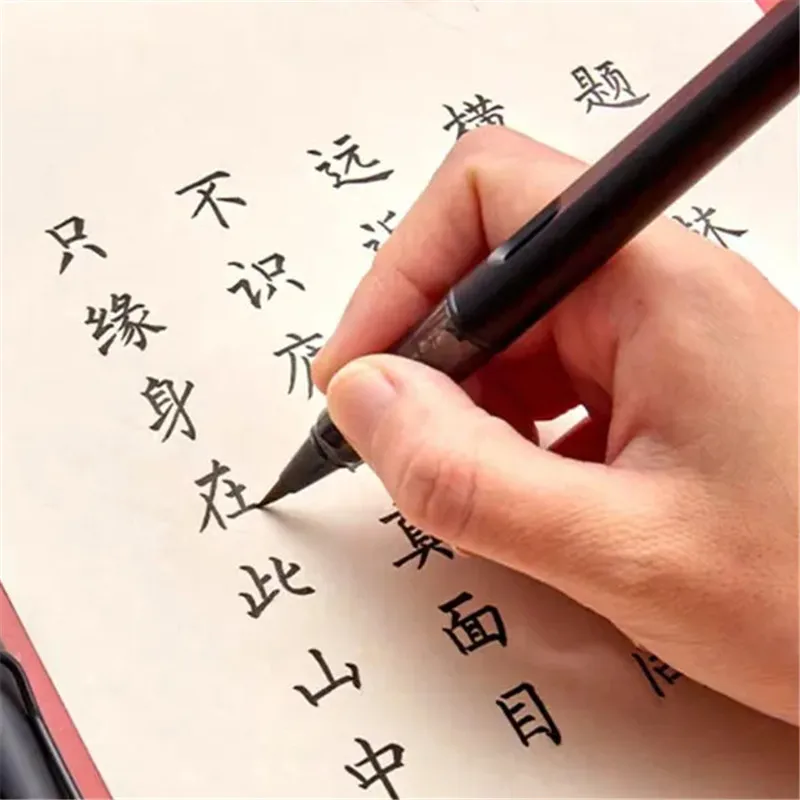 Fountain Pen New Luxury quality 444 Colour Calligraphy Brushes Fountain Pen Watercolor Brush pens Drawing Art student stationery supplies Calligraphy Pen