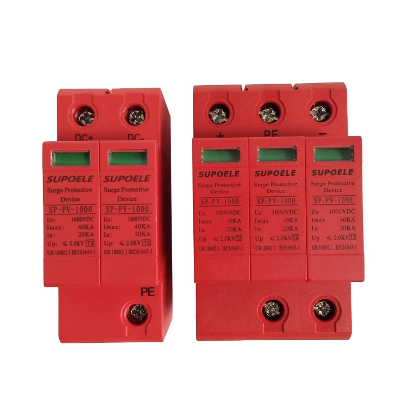 

2P/3P 20KA~40KA 1000V for DC Protector Lightning-Protector Simple Operatio
