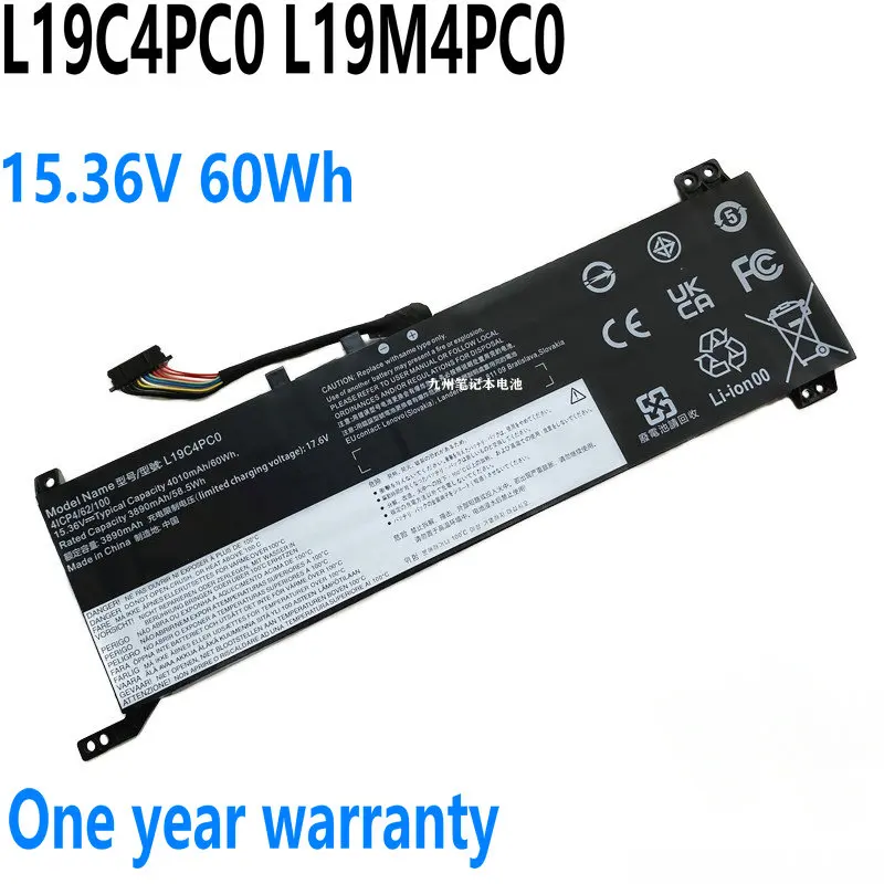 

15.36V 60Wh L19C4PC0 L19M4PC0 Laptop Battery For Lenovo Legion 5 Y550 15ARH Y7000 R7000 2020 Year R7000 Y7000 2020 Year