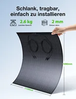 nouveau! Centrale électrique de balcon 960 W avec panneaux solaires flexibles 4 x 240 W, efficacité de conversion solaire 18 % 2