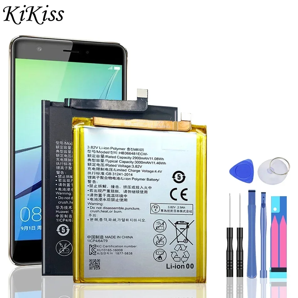 Batteria Per Huawei G9 Gt3/Gr3 2017/ G Play Mini/Shot X/Per Nexus 6P 4G,7 Bullhead,Angler,Nex/ E5372 E5375 E5373 Ec5377 E5330