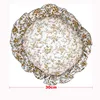 Korean Floral Cotton Round Baby Pillow With Ruffles Muslin Kids Cushion Baby Newborn Bedding Pillows Cushions Room 6