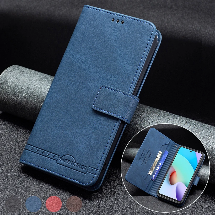 

Wallet Leather Anti-theft Brush Case For Xiaomi Redmi 10 9A 9C 9T Note 11 11S 11 Pro 10S 10 Pro 9 Pro Mi Poco M4 Pro 11T 12 Pro