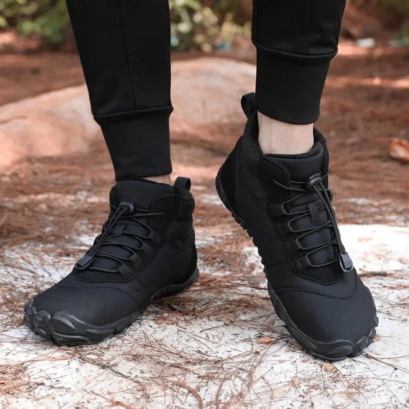 Winter Barefoot Boots Waterproof Mens Sneakers Keep Warm Men