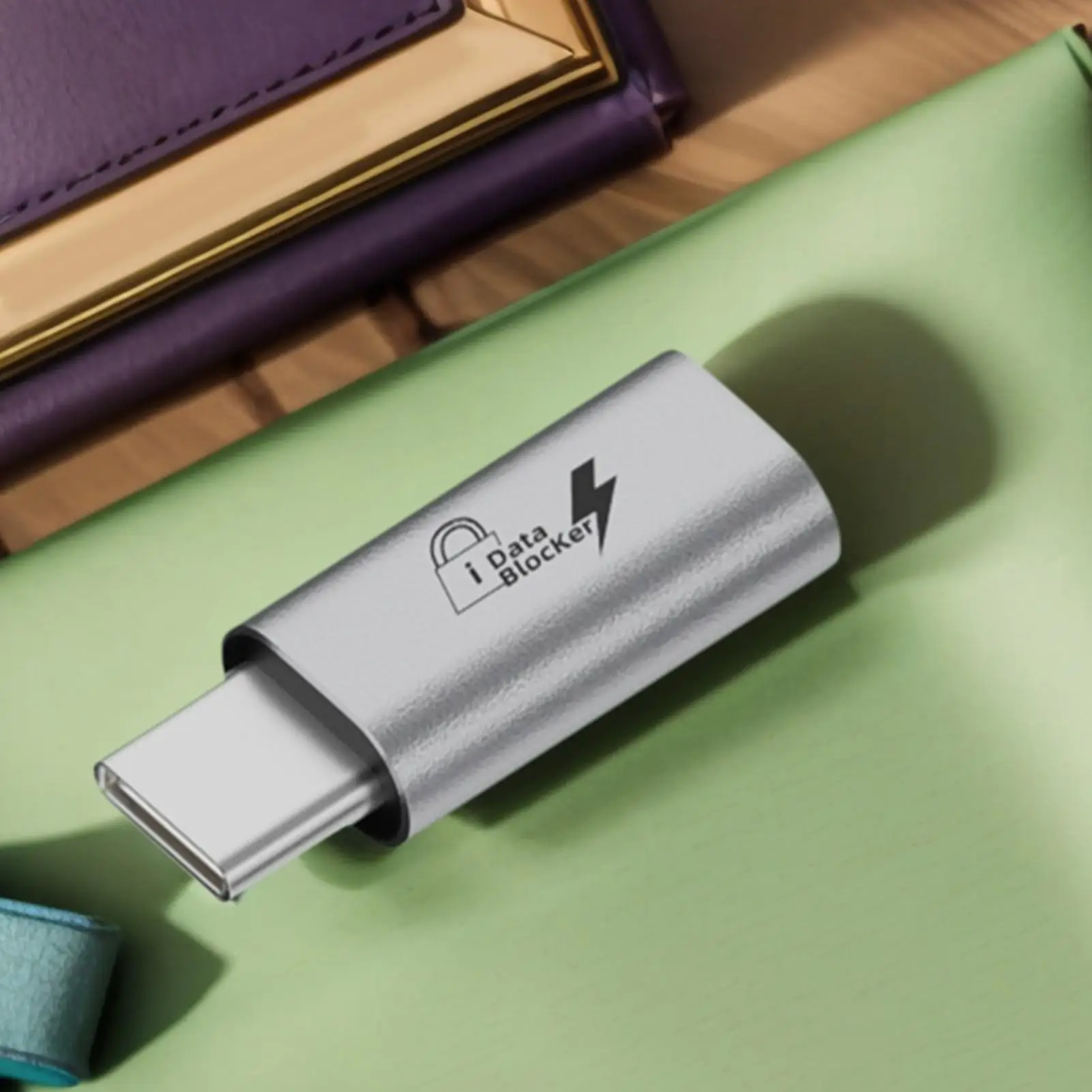USB-C 데이터 차폐 어댑터 USB 포트 개인정보 보호 장치 타입-C 차단기 PC 노트북 블록용