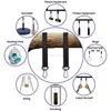 2Pcs Tree Swing Straps Hanging Kit with 2 Carabiners Single Bar Extension Belt Belt for Hammocks Sandbags Horizontal Bar Chair 5