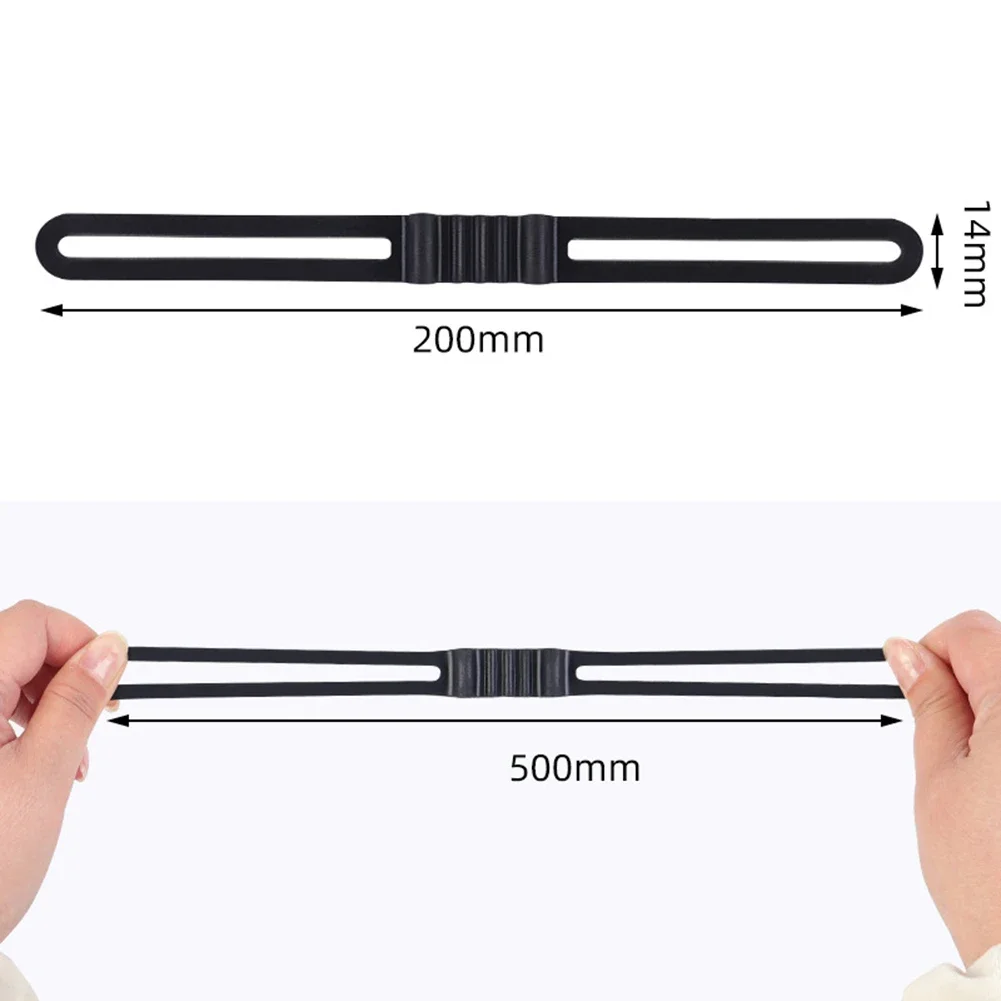 Bike Silicone Strap 10pcs Bands Rubber for Bicycle Headlight Taillight Fixing Universal Accessories