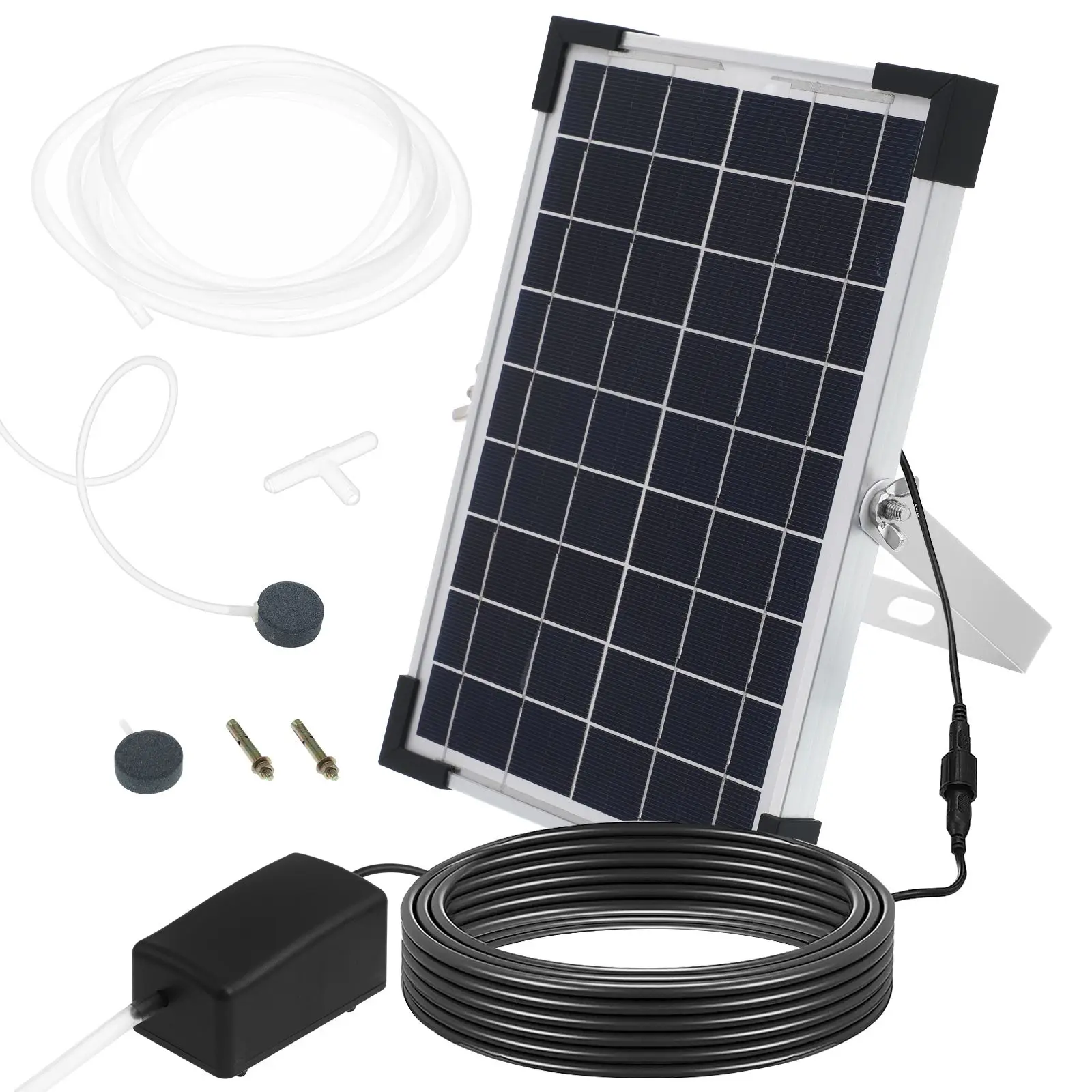 Solar Oxygen Pump Fish Tank Aerator Pond Water Pump Aquarium Air Pumps Accessories Pet Products Solar Panel Kit