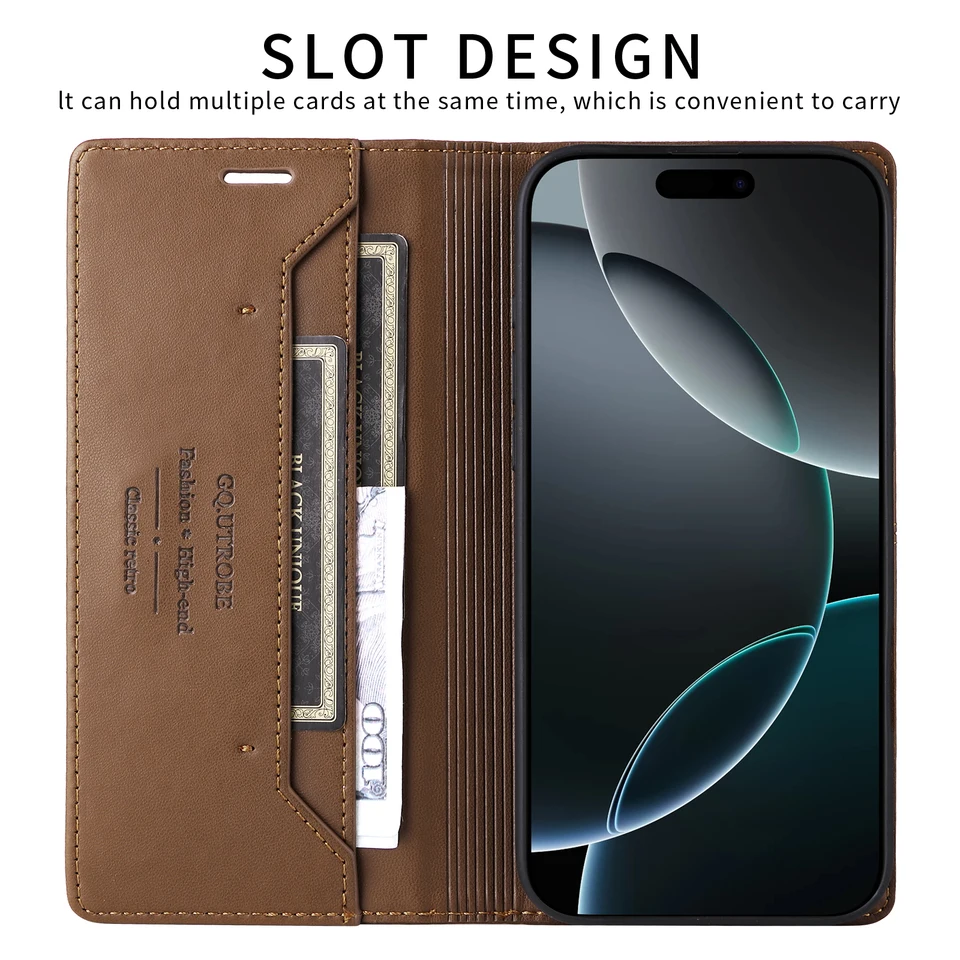Custodia A Libro Con Portafoglio Per Xiaomi Redmi 15C 4G/5G - Blu - Pelle PU Con Vetro Temperato