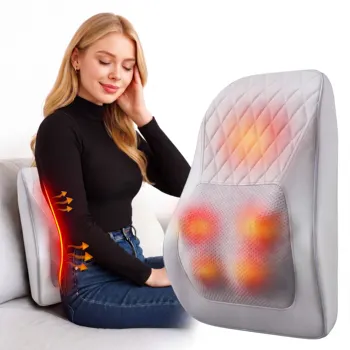 Back Massager Neck Massager with Heat 3D Kneading Massage Pillow for Relax Neck Back Shoulder Legs Gifts for Men Women Mom Dad 1