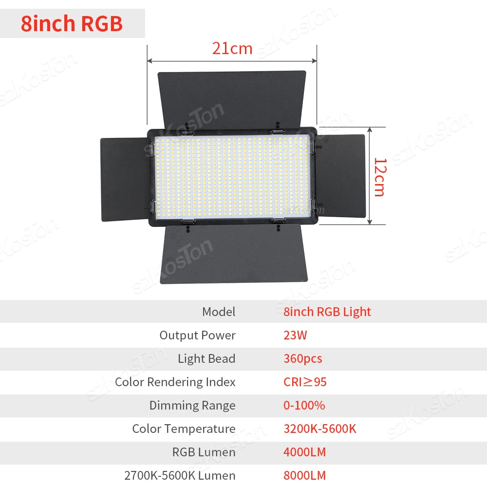 U600 RGB LED استوديو الصور ضوء ل Tiktok Youbute لعبة لايف فيديو الإضاءة المحمولة تسجيل الفيديو التصوير لوحة مصباح