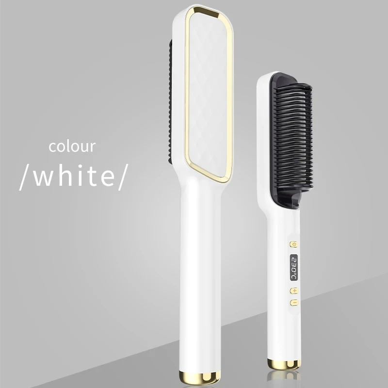 Electric Hot Comb Multifunctional Hair Straightener Negative Ion Anti-Scalding