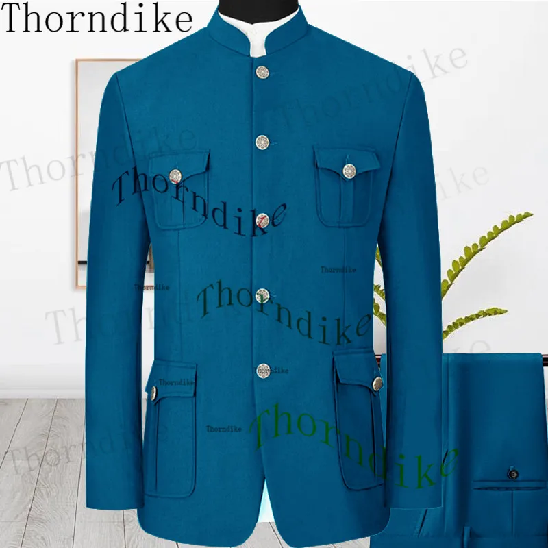 

Мужские костюмы по индивидуальному заказу Thorndike 15 цветов, облегающий смокинг для жениха, мужской свадебный костюм для лучшего мужчины, Мужской Блейзер и брюки для жениха