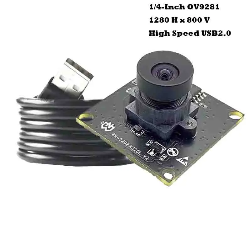 OV9281 1MP 720P HD 120fps USB2.0 카메라 모듈 FF 75도 글로벌 셔터 모션 캡처 흑백 얼굴 인