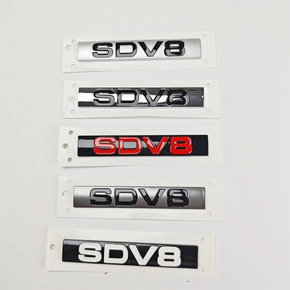 Autocollant 3D ABS Lettres HSE SDV6 Pour Coffre - Logo Voiture Noir Brillant Et Rouge