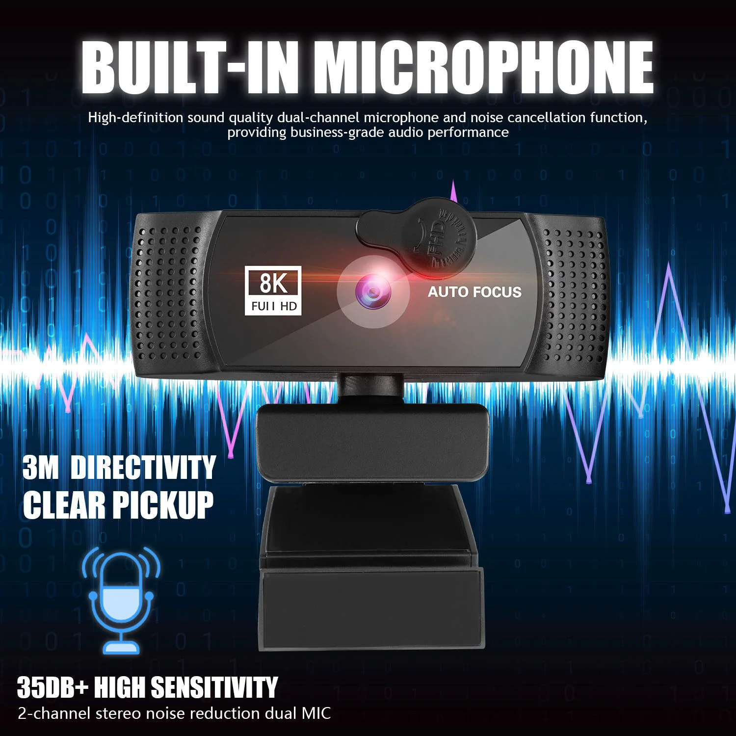 8K Webcam 60FPS 12M 2K 4K Auto Focus Noise-Cancelling Microphone WebCam PC Laptop Video YouTube pc webcam pc web camera computer camera