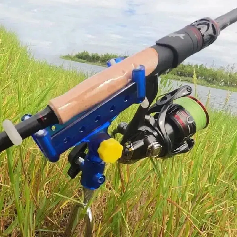 Fishing Rod Bracket 1pc Fishing Rod Ground Insertion Bracket with Rod Drop Lock and Lift Unlock