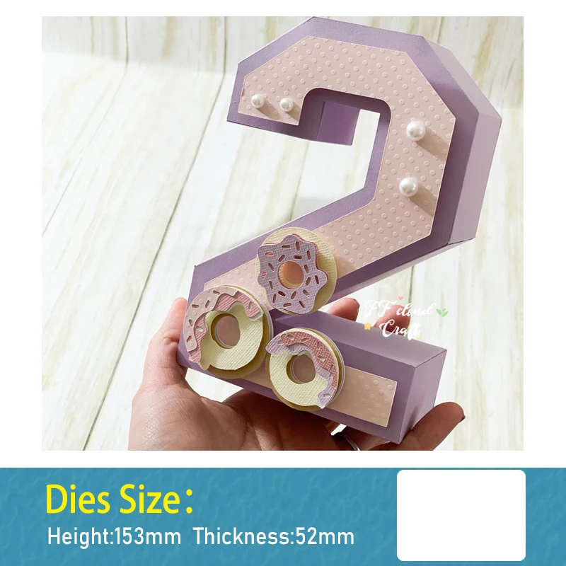 3DStereoscopicLargeDigitalMetalDieCuttersforScrapbookingTools