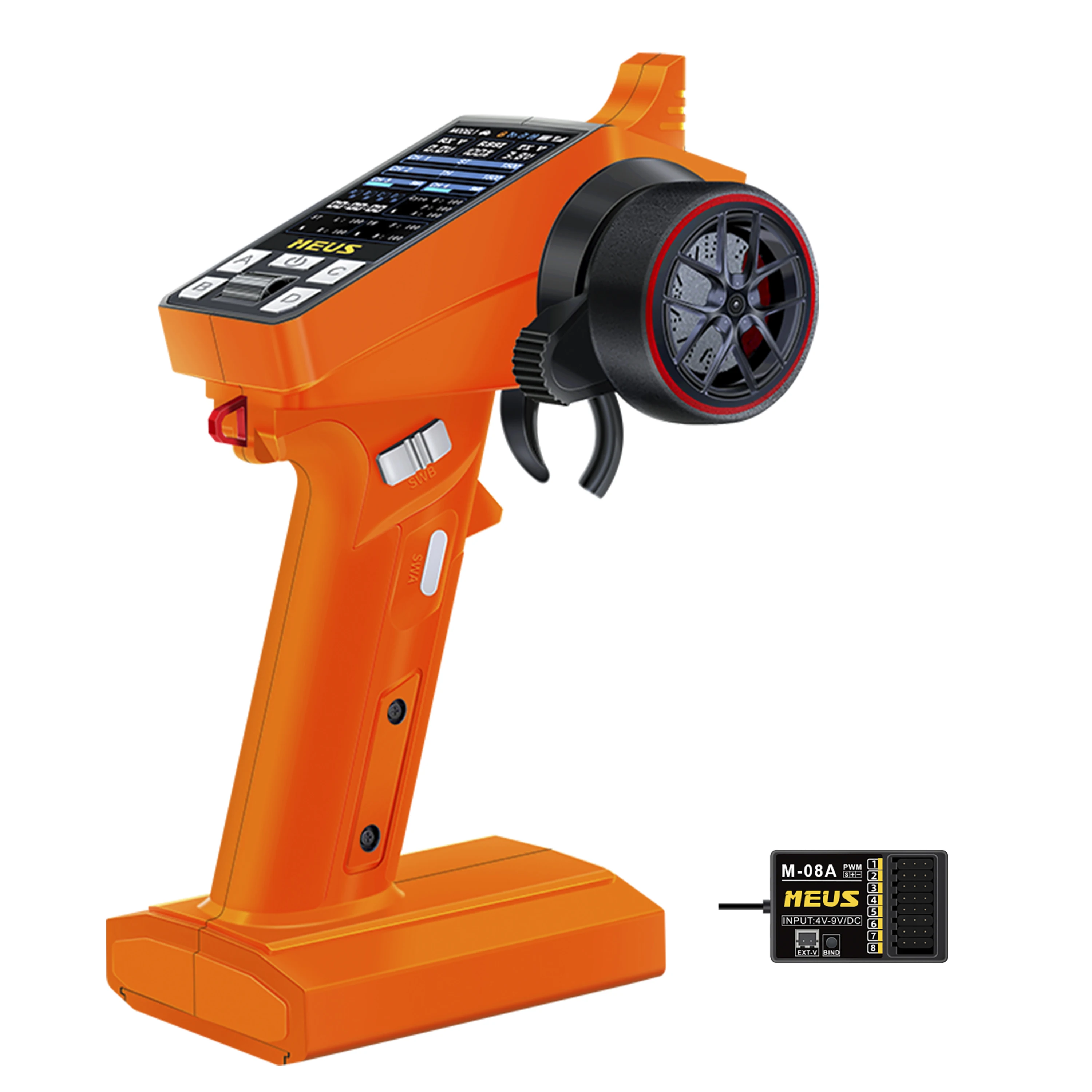 MEUS RACING ME-8A Transmetteur RC 8 Canaux 2.4GHz + Récepteur