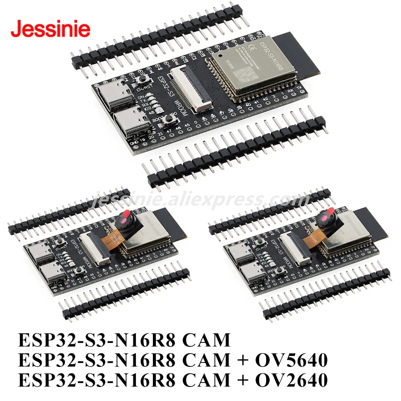 บอร์ดพัฒนา ESP32-S3 พร้อมกล้อง Wi-Fi 2.4GHz