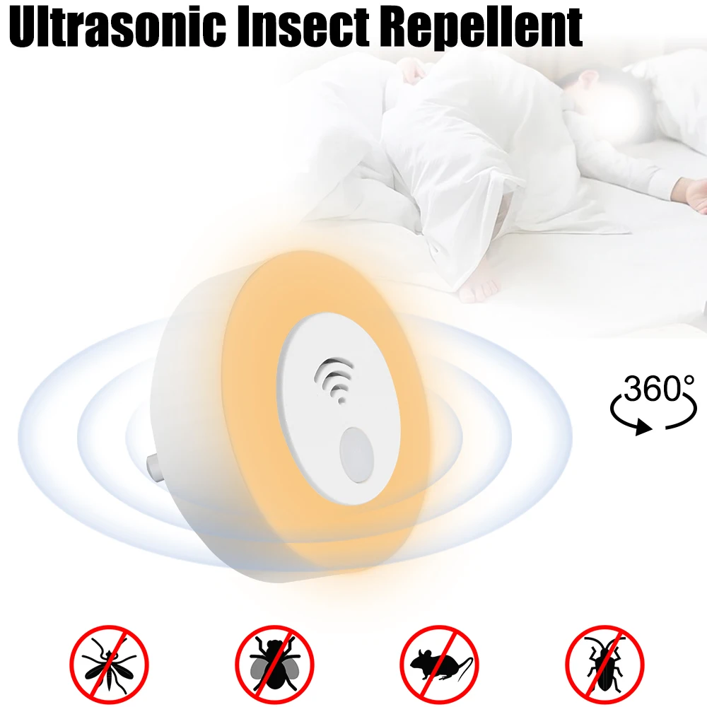 Mouse Killer Mosquito Killer Light Eu/Us Plug Repellente Per Zanzare Ad Ultrasuoni Per Uso Domestico Killer Elettronico Per Zanzare