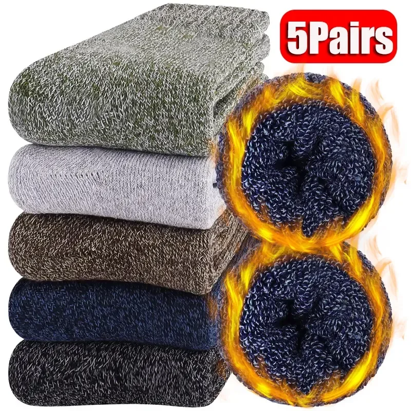 

Solid Warm Thick Snow Men Against Striped Sock Sock Russia for Winter Socks Thicker Merino Wool Rabbit Super Socks Cold