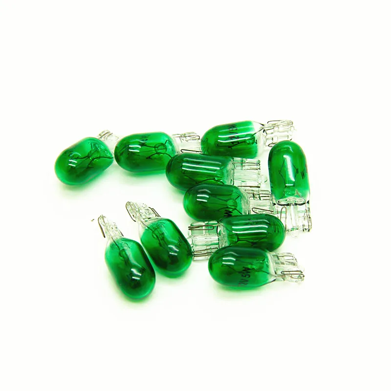 Lot De 5 Ampoules T10 W5W 12V 5W Halogènes 3000K - Pour Feux De Position, Clignotants, Phares