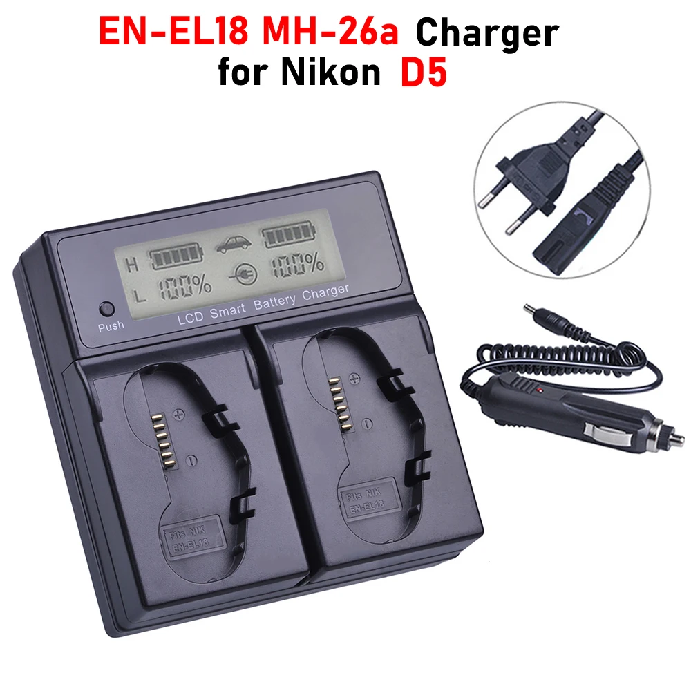 

D5 Charger MH-26a EN-EL18 EN-EL18a Charger for Nikon D5 Battery Charger